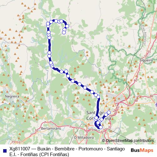 Xg811007 bus Line Map