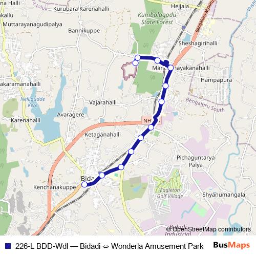226-L BDD-Wdl bus Line Map