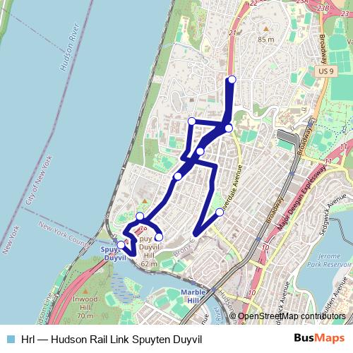 Hrl bus Line Map