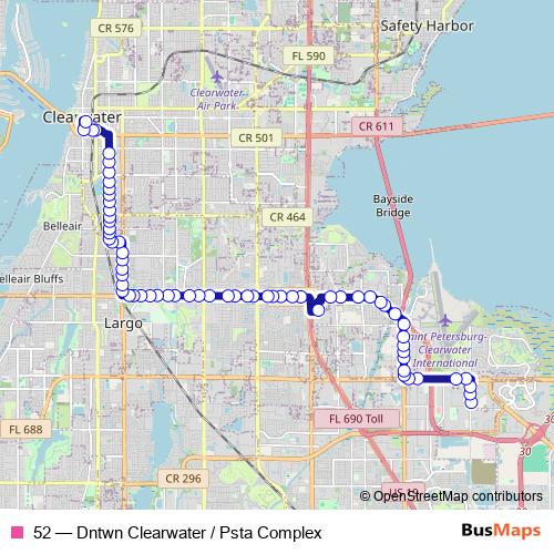 52 bus Line Map