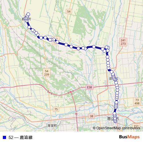 52 bus Line Map