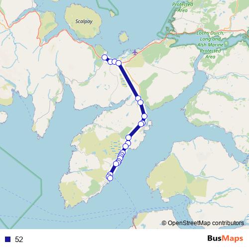 52 bus Line Map