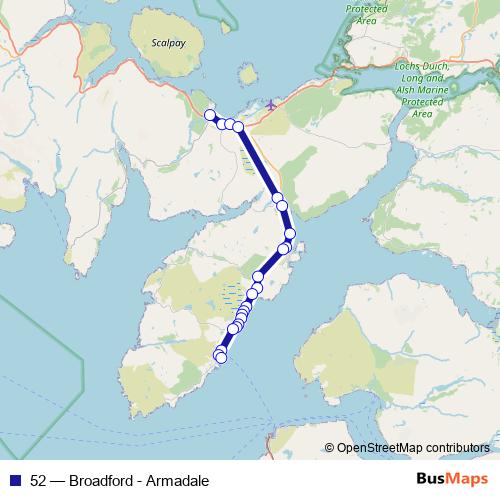 52 bus Line Map