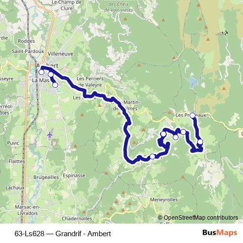 63-Ls628 bus Line Map