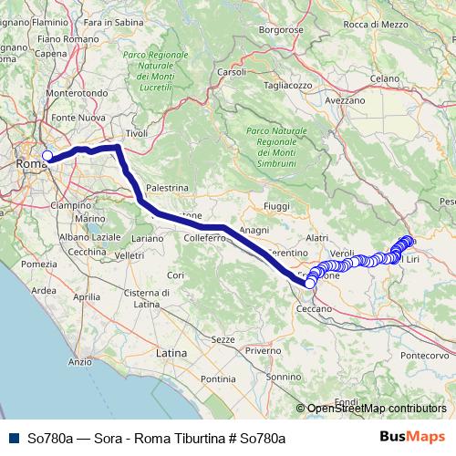 So780a bus Line Map
