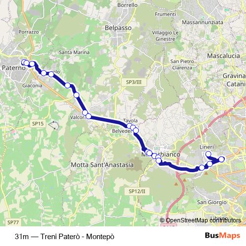31m bus Line Map