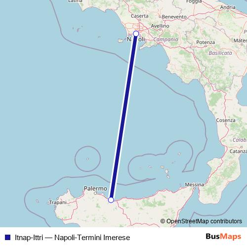 Itnap-Ittri ferry Line Map