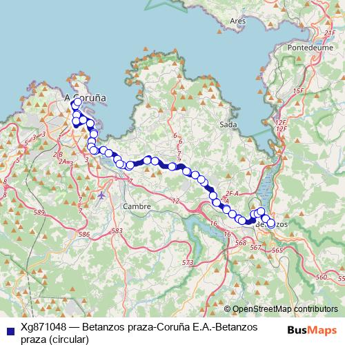 Xg871048 bus Line Map