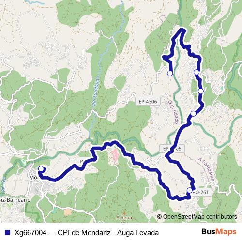 Xg667004 bus Line Map