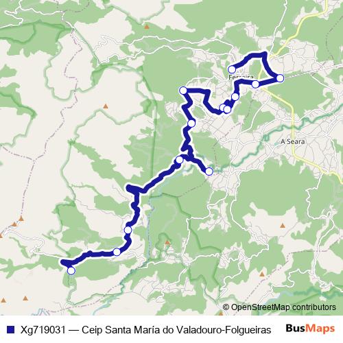 Xg719031 bus Line Map