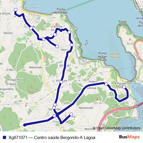 Xg871071 bus Line Map