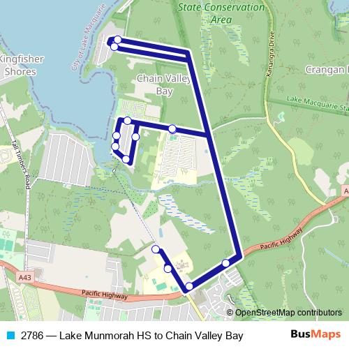 2786 bus Line Map