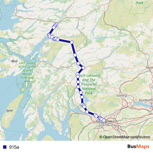 915a bus Line Map