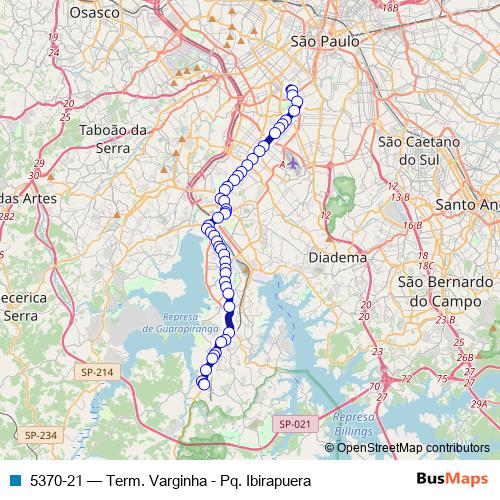 5370-21 bus Line Map