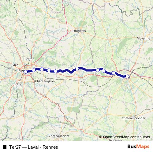 Ter27 rail Line Map
