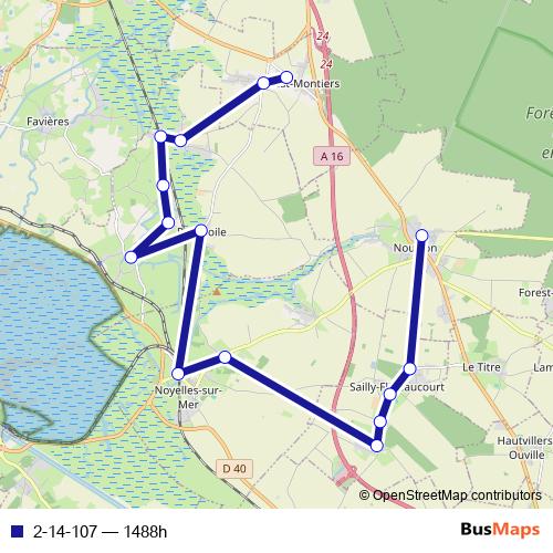 2-14-107 bus Line Map