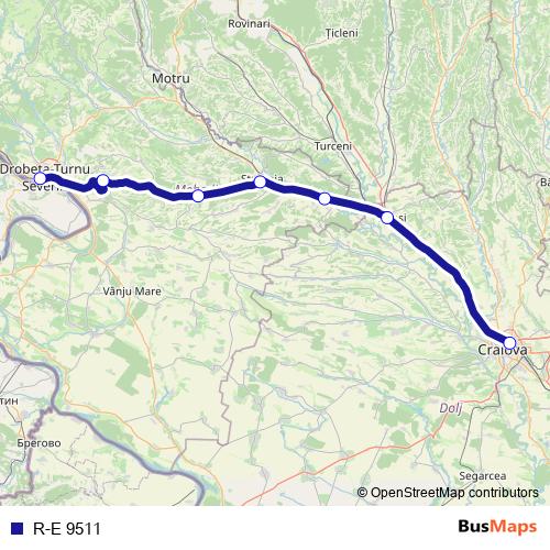 R-E 9511 rail Line Map