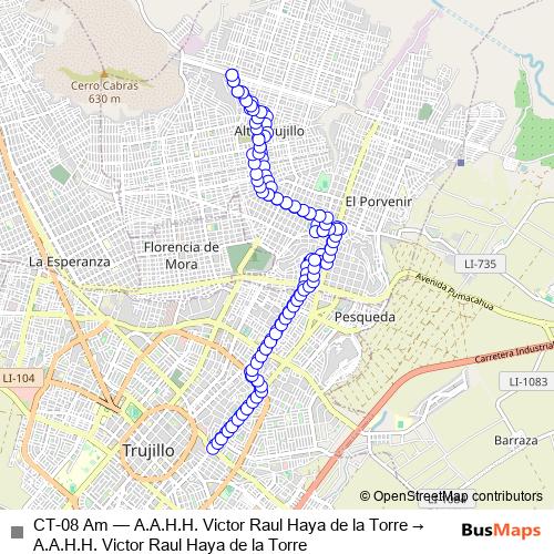 CT-08 Am bus Line Map