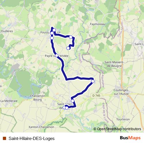 Saint-Hilaire-DES-Loges bus Line Map