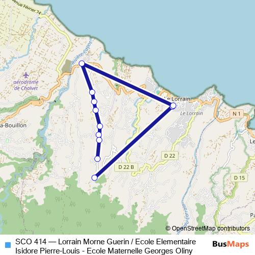 SCO 414 bus Line Map