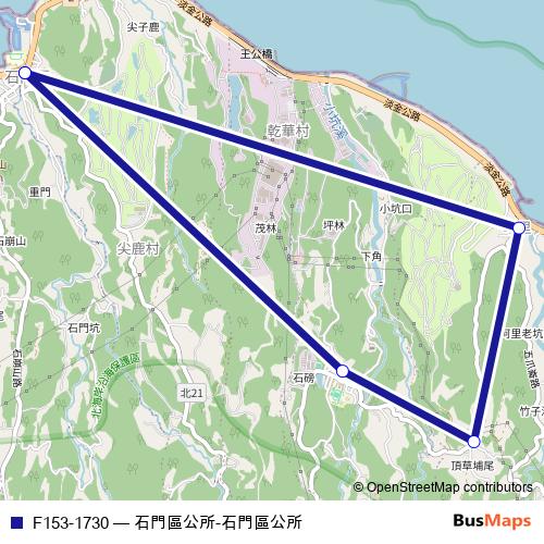 F153-1730 bus Line Map