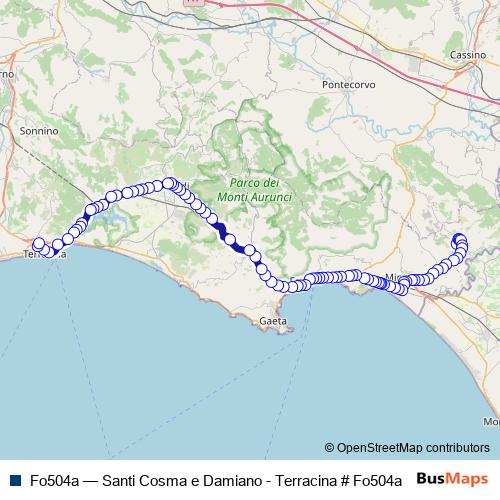 Fo504a bus Line Map