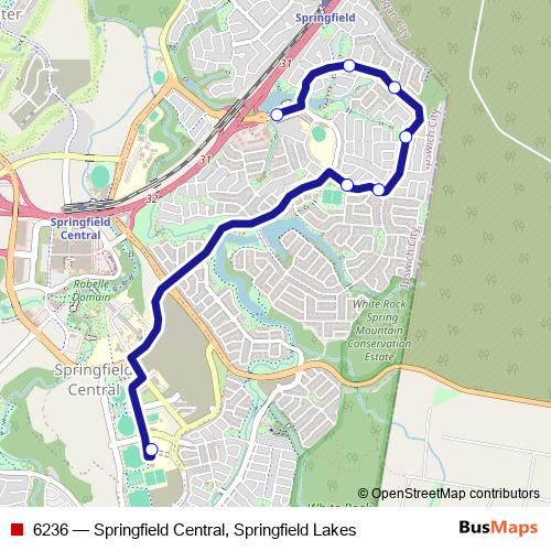 6236 bus Line Map