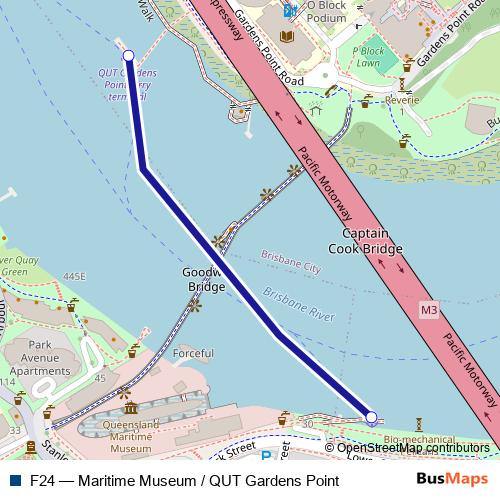 F24 ferry Line Map