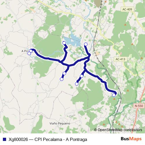 Xg800026 bus Line Map