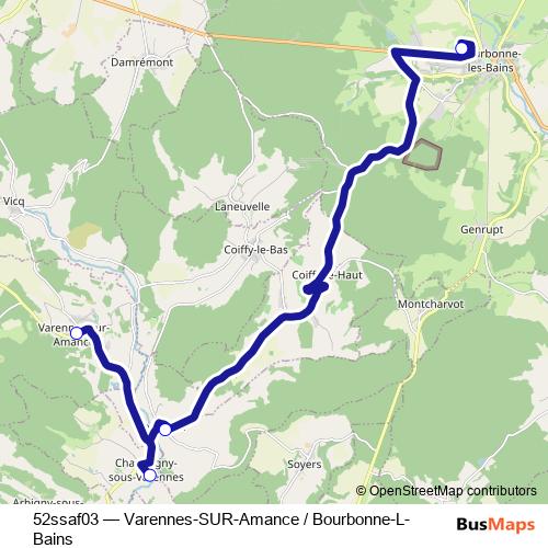 52ssaf03 bus Line Map