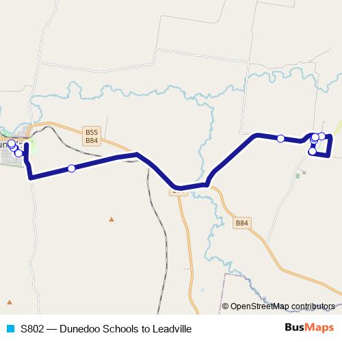 S802 bus Line Map