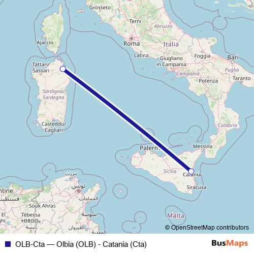 OLB-Cta air Line Map