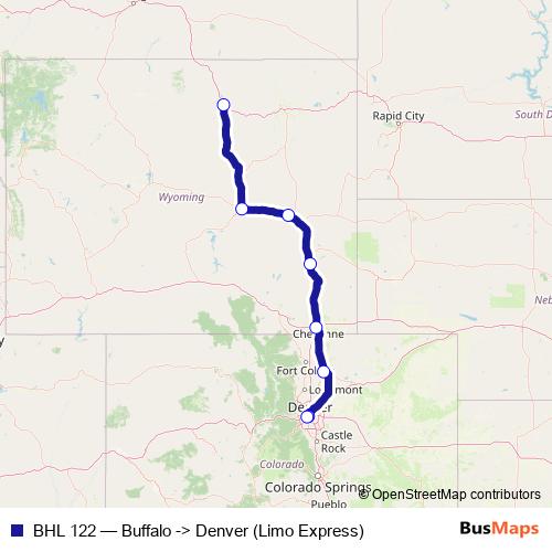 BHL 122 bus Line Map