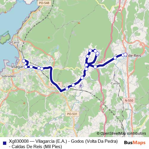 Xg830008 bus Line Map