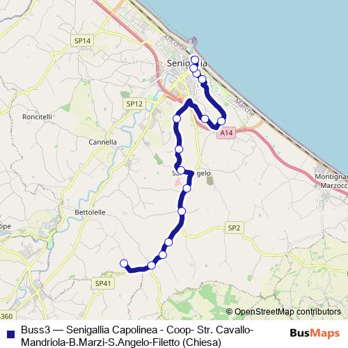 Buss3 bus Line Map