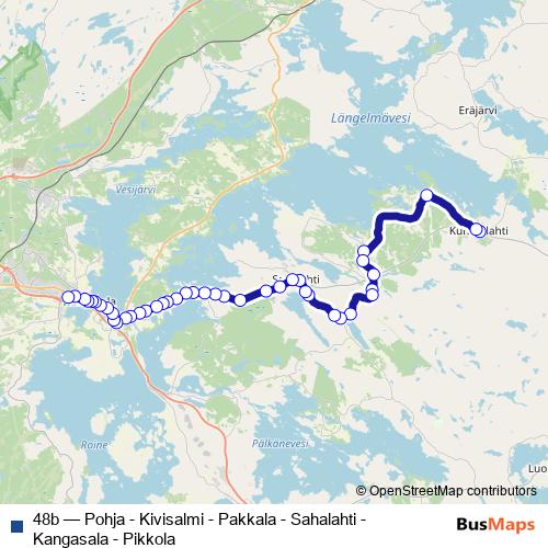 48b bus Line Map