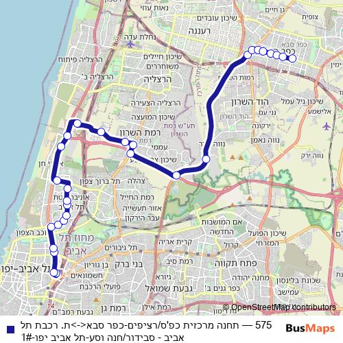 575 bus Line Map