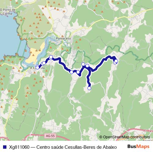Xg811060 bus Line Map