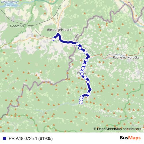 PR A18 0725 1 (61905) bus Line Map
