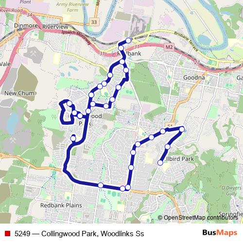 5249 bus Line Map
