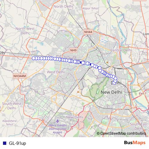 GL-91up bus Line Map