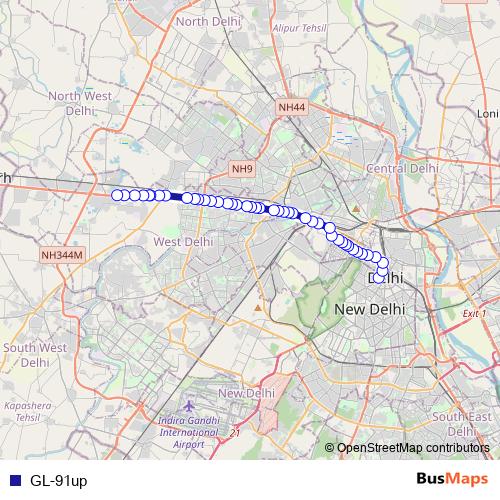 GL-91up bus Line Map