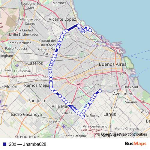 28d bus Line Map
