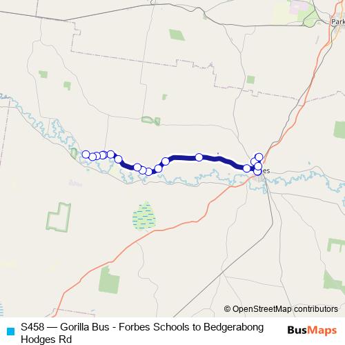 S458 bus Line Map
