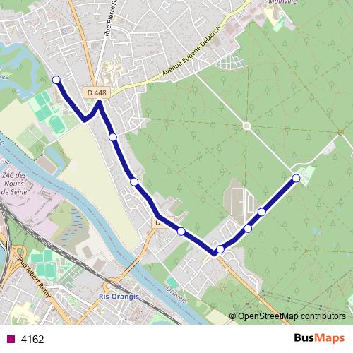 4162 bus Line Map