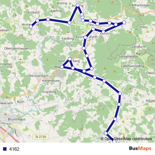 4162 bus Line Map