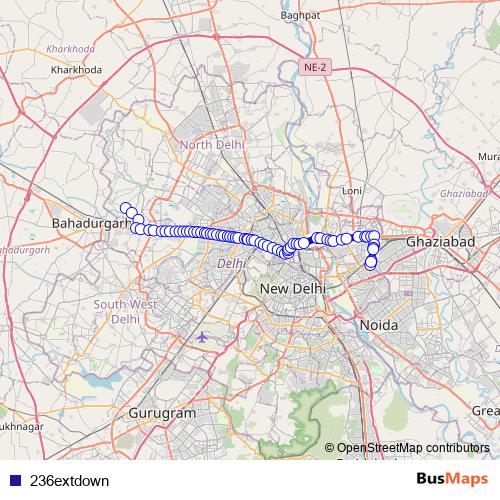 236extdown bus Line Map