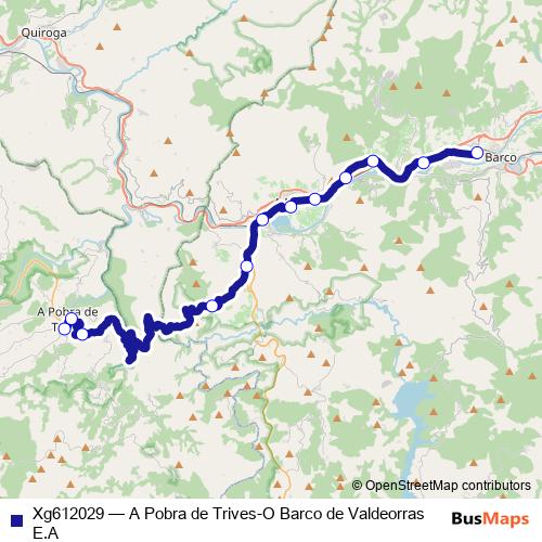 Xg612029 bus Line Map