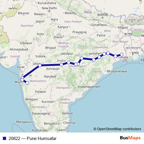20822 rail Line Map
