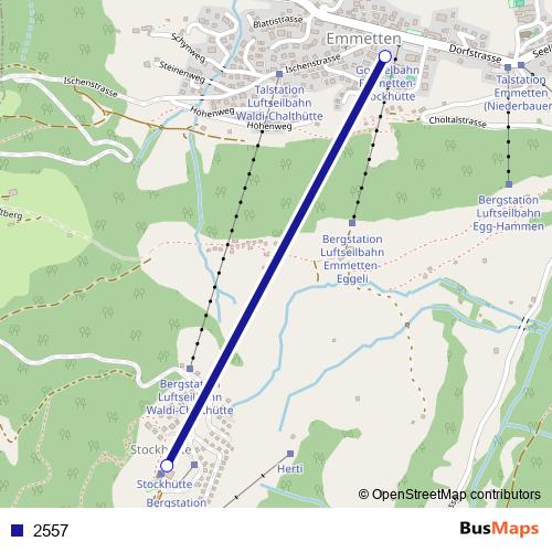 2557 cable-car Line Map